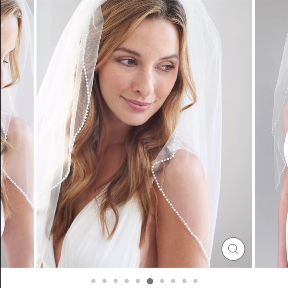 Dareth Colburn Chapel Pearl Beaded Bridal Veil